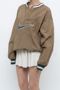 Vintage x Nike Beige Embroidered Quarter-zip (XS-M)