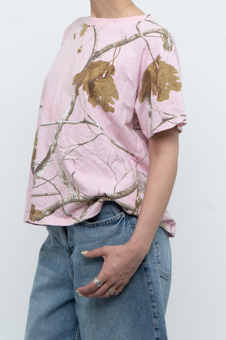 Vintage x Baby Pink Real Tree Tee (XS-M)