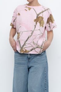 Vintage x Baby Pink Real Tree Tee (XS-M)
