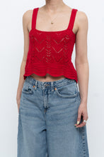 Load image into Gallery viewer, Vintage x Red Handknit Tank (XS, S)