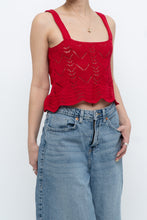 Load image into Gallery viewer, Vintage x Red Handknit Tank (XS, S)