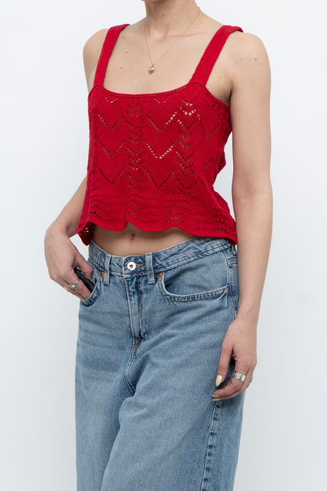 Vintage x Red Handknit Tank (XS, S)