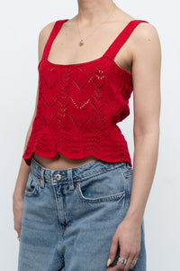 Vintage x Red Handknit Tank (XS, S)