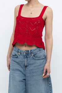 Vintage x Red Handknit Tank (XS, S)