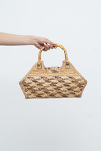 Load image into Gallery viewer, Vintage x Made in Turks &amp; Caicos  x Bamboo Wicker Purse