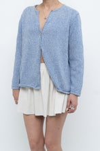 Load image into Gallery viewer, Vintage x LL BEAN Heathered Baby Blue Cotton Knit Cardigan (XS-M)