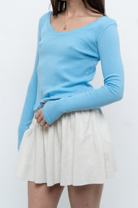 Vintage x Blue Cotton Long Sleeve Basic (S)