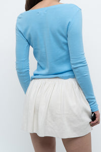 Vintage x Blue Cotton Long Sleeve Basic (S)
