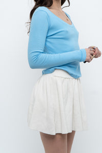 Vintage x Blue Cotton Long Sleeve Basic (S)