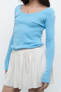 Vintage x Blue Cotton Long Sleeve Basic (S)