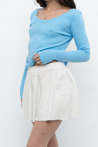 Vintage x Blue Cotton Long Sleeve Basic (S)