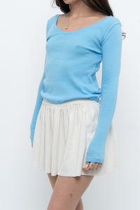 Vintage x Blue Cotton Long Sleeve Basic (S)