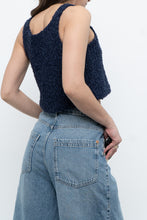 Load image into Gallery viewer, Vintage x Handknit Navy Tank (XS, S)