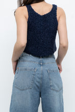 Load image into Gallery viewer, Vintage x Handknit Navy Tank (XS, S)