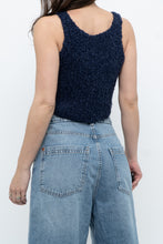 Load image into Gallery viewer, Vintage x Handknit Navy Tank (XS, S)