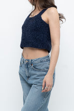 Load image into Gallery viewer, Vintage x Handknit Navy Tank (XS, S)