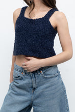 Load image into Gallery viewer, Vintage x Handknit Navy Tank (XS, S)