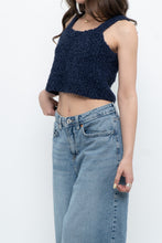 Load image into Gallery viewer, Vintage x Handknit Navy Tank (XS, S)