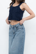 Load image into Gallery viewer, Vintage x Handknit Navy Tank (XS, S)