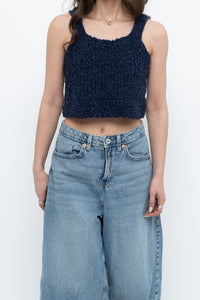 Vintage x Handknit Navy Tank (XS, S)