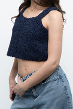 Load image into Gallery viewer, Vintage x Handknit Navy Tank (XS, S)