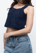 Load image into Gallery viewer, Vintage x Handknit Navy Tank (XS, S)
