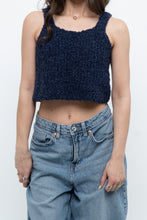 Load image into Gallery viewer, Vintage x Handknit Navy Tank (XS, S)