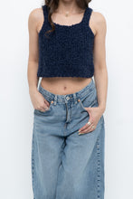 Load image into Gallery viewer, Vintage x Handknit Navy Tank (XS, S)