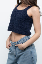 Load image into Gallery viewer, Vintage x Handknit Navy Tank (XS, S)