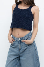 Load image into Gallery viewer, Vintage x Handknit Navy Tank (XS, S)
