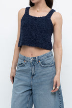 Load image into Gallery viewer, Vintage x Handknit Navy Tank (XS, S)