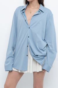 THEORY x Blue Oversized Buttonup (M-XL)