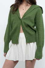 Load image into Gallery viewer, Modern x Green Knit Cardigan (XS-M)