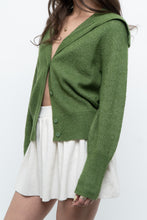 Load image into Gallery viewer, Modern x Green Knit Cardigan (XS-M)