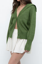 Load image into Gallery viewer, Modern x Green Knit Cardigan (XS-M)