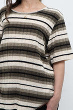 Load image into Gallery viewer, Vintage x Striped Knit Short Sleeve Sweater (XS-L)