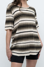 Load image into Gallery viewer, Vintage x Striped Knit Short Sleeve Sweater (XS-L)