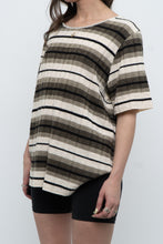 Load image into Gallery viewer, Vintage x Striped Knit Short Sleeve Sweater (XS-L)