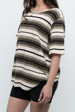Load image into Gallery viewer, Vintage x Striped Knit Short Sleeve Sweater (XS-L)