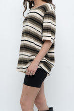 Load image into Gallery viewer, Vintage x Striped Knit Short Sleeve Sweater (XS-L)