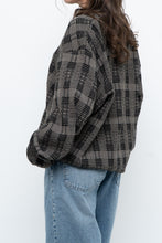 Load image into Gallery viewer, Vintage x Made in Hong Kong x Black Checkered Japanese Fabric Knit Sweater (S-L)