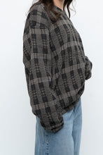 Load image into Gallery viewer, Vintage x Made in Hong Kong x Black Checkered Japanese Fabric Knit Sweater (S-L)