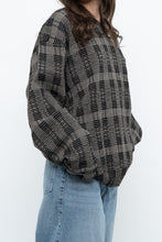 Load image into Gallery viewer, Vintage x Made in Hong Kong x Black Checkered Japanese Fabric Knit Sweater (S-L)