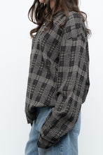 Load image into Gallery viewer, Vintage x Made in Hong Kong x Black Checkered Japanese Fabric Knit Sweater (S-L)