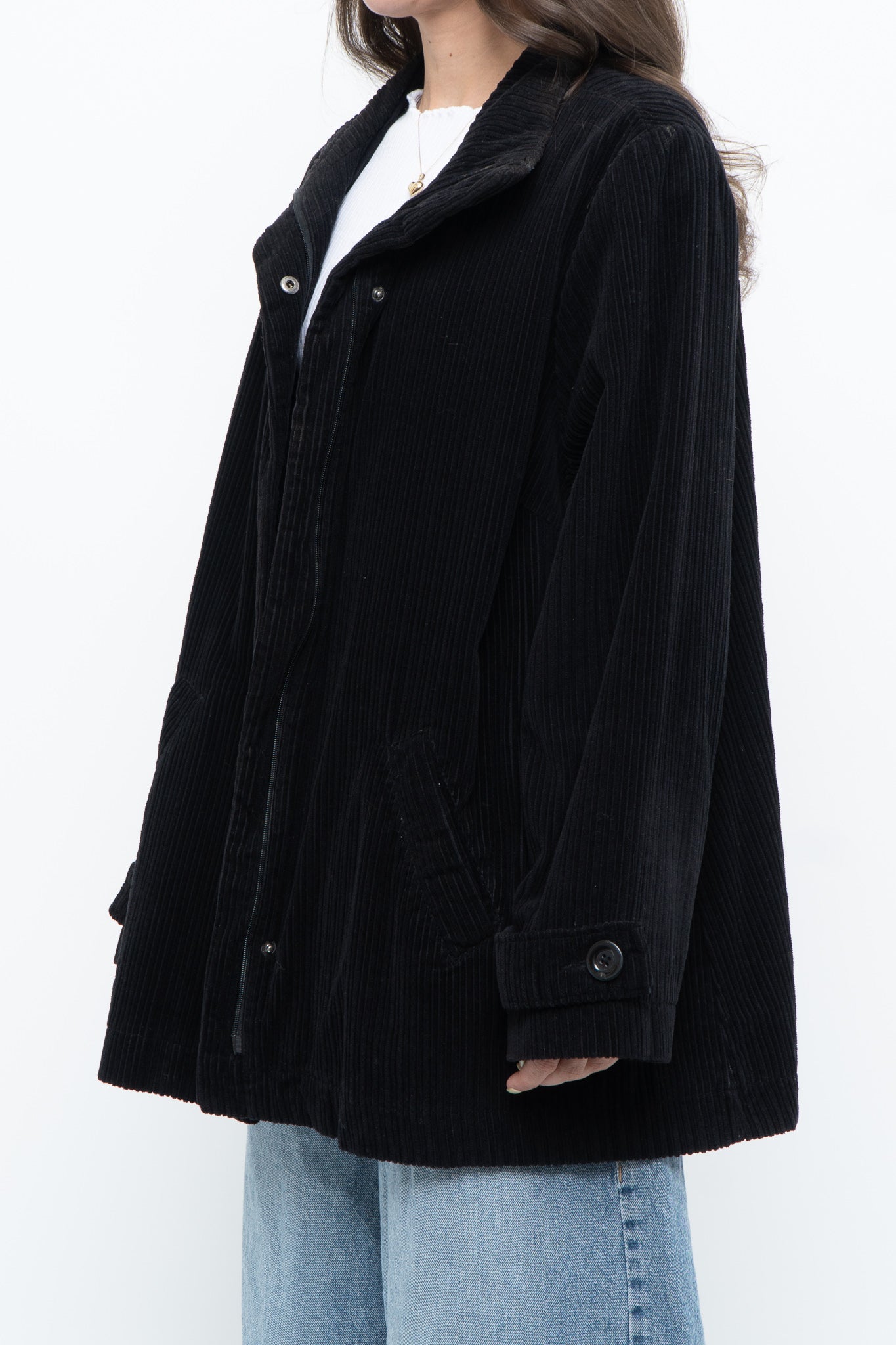 Vintage x Black Cord Cotton-Blend Jacket (XS-M)