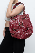 Load image into Gallery viewer, Vintage x LE CHATEAU Faux Red Leather Oversized Purse