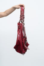 Load image into Gallery viewer, Vintage x LE CHATEAU Faux Red Leather Oversized Purse