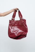 Load image into Gallery viewer, Vintage x LE CHATEAU Faux Red Leather Oversized Purse