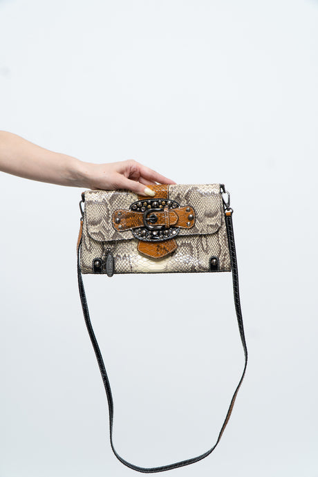 Vintage x GUESS Faux Snakeskin PVC Crossbody