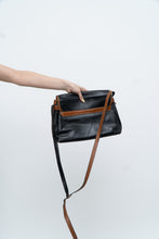 Load image into Gallery viewer, Vintage x FERRE GLANFRANCO Brown, Black Leather Purse